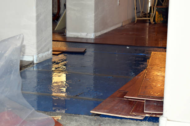 Professional Water Damage Restoration technician working in Secaucus, NJ